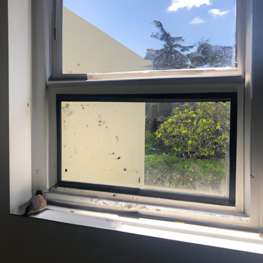 חלון נקי ללא יונים לאחר יישום שיטות שונות להרחקת יונים.